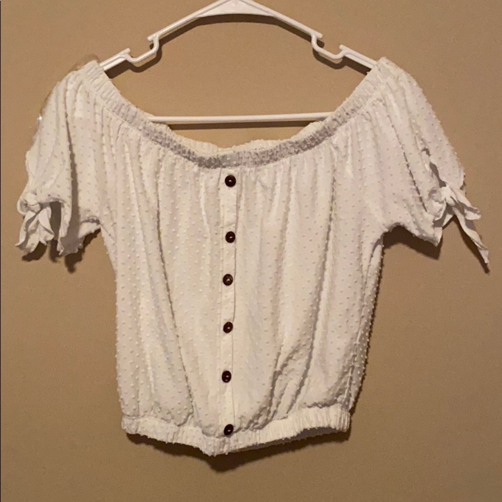 Strapless crop top